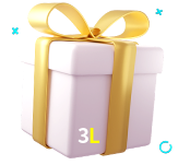 Receba seus bônus de boas-vindas no 3L